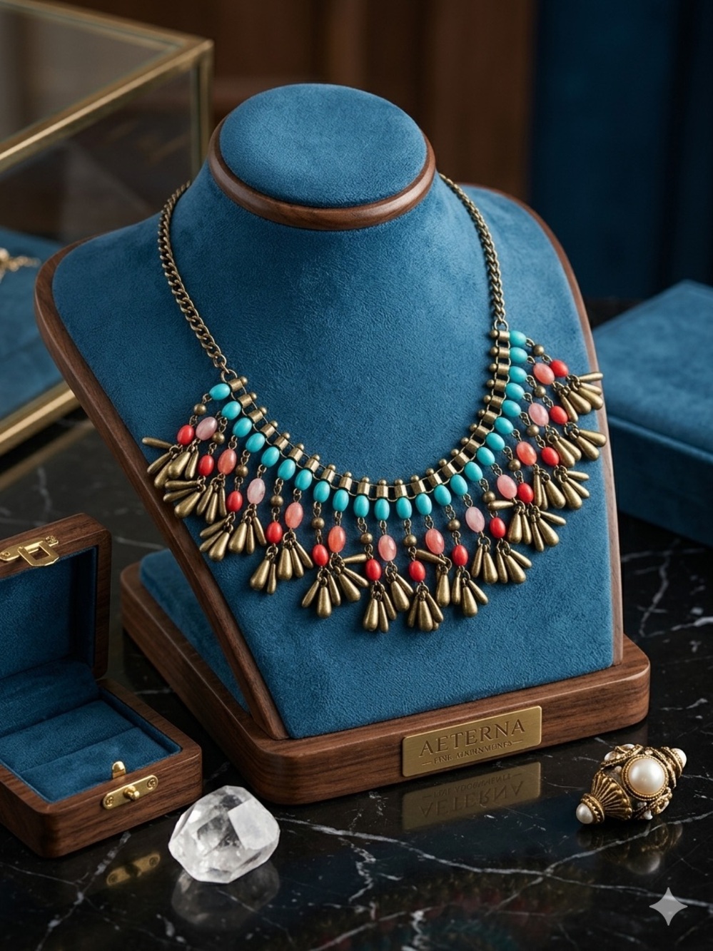 H&M Trend Isabel Marant Era Boho Statement Necklace Bib EUC